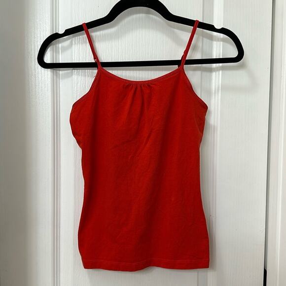 Cherokee girls red spaghetti strap top size L with built-in bra - Picture 1 of 3